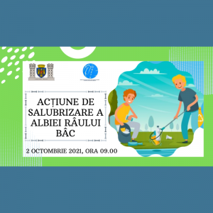Acțiune de salubrizare a albiei râului Bâc