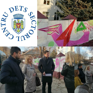 De Ziua Națională a Tineretului a fost aplicată o pictură murală cu genericul ”Particip și eu!”