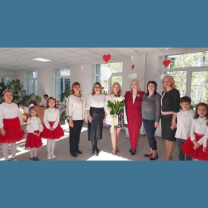 Șefa Direcției Educație, Tineret și Sport Centru, Natalia Străjesco a participat astăzi în cadrul evenimentului „Ziua ușilor deschise” la Complexul Educațional „STEAM”